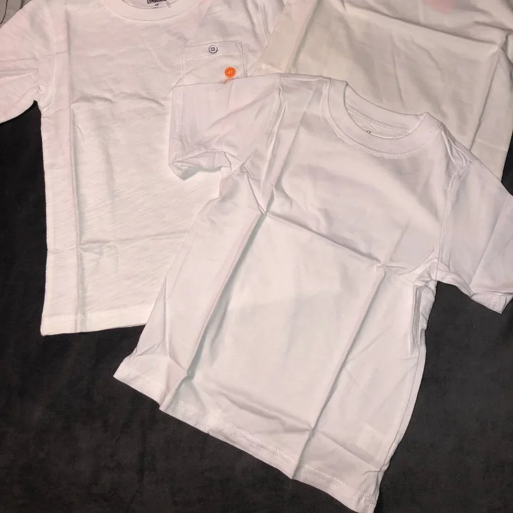 GYMBOREE & CHILDREN's PLACE Boys SS White/Gray/Navy T-Shirts Sz 4T NWT - Picture 2 of 5